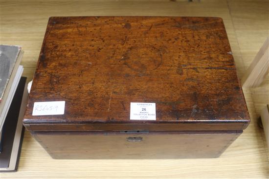 A J. Tennent Victorian mineral collection, in mahogany box